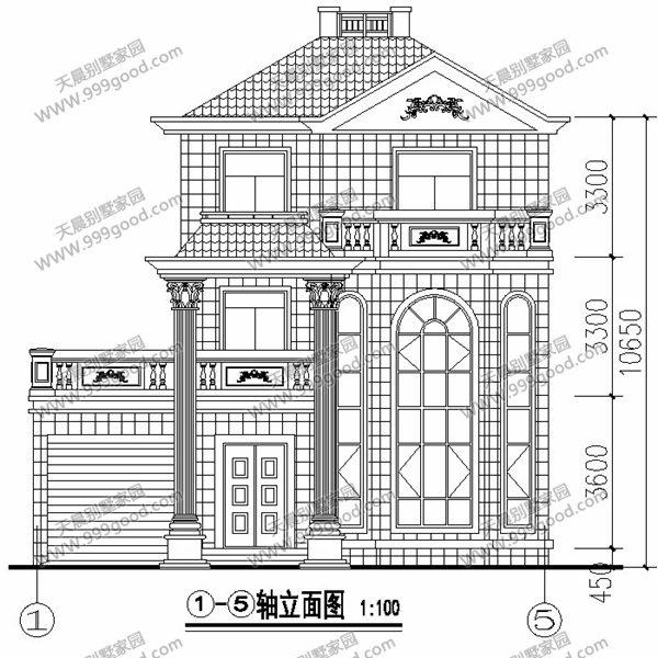 12X11.5米別墅設計圖，三層落地采光窗，歐式挑空設計！