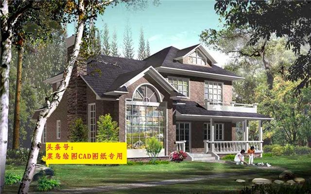 25萬建2層別墅！332平米帶門廊、挑空大客廳、娛樂室、車庫