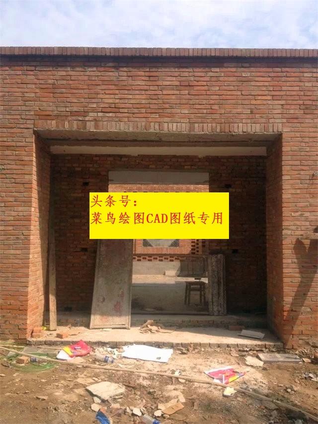 26萬建一層紅磚中式院子別墅，外觀造型簡約沉穩，布局緊湊合理