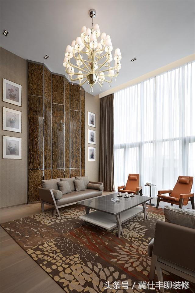 富豪的兩棟別墅連為一體，一棟家人住，另一棟招待客人