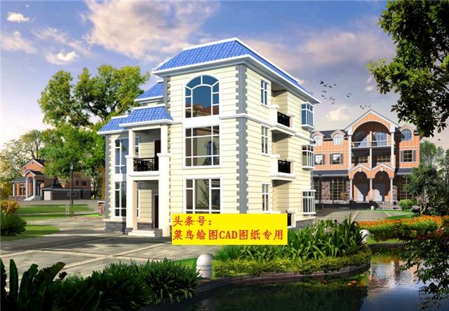 32萬建3層別墅！3套方案可選，四室兩廳套房形式（每戶一層）