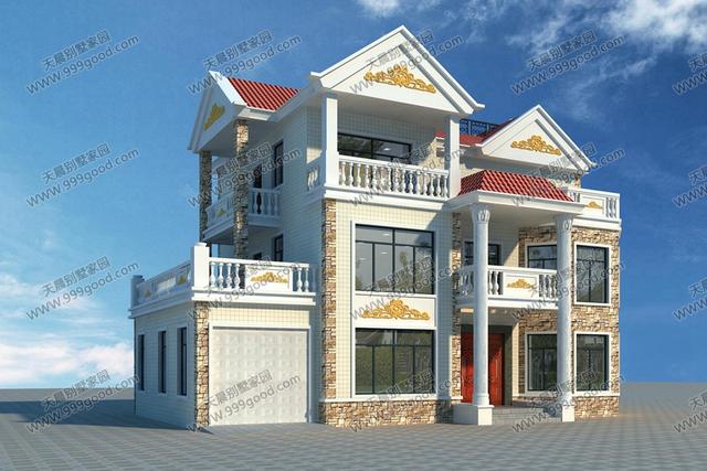 5套風格迥異的別墅戶型圖，第四套看了都想蓋一棟！