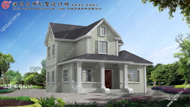 二層別墅設計圖首層106平方米圖紙編號a218