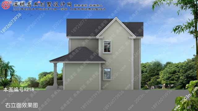 二層別墅設計圖首層106平方米圖紙編號a218