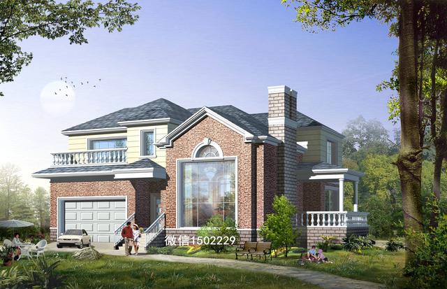 農村小別墅設計圖 新農村三層住宅設計圖 兩層自建別墅施工圖紙