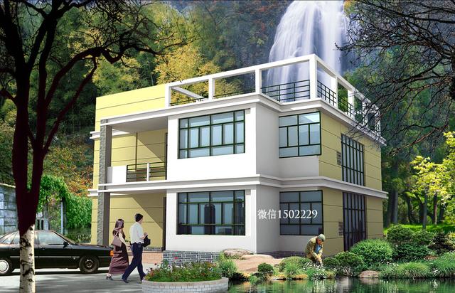 農村小別墅設計圖 新農村三層住宅設計圖 兩層自建別墅施工圖紙