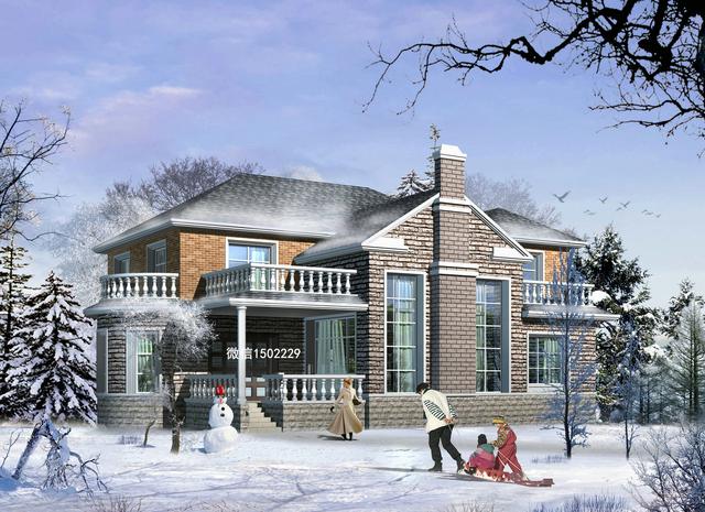 農村小別墅設計圖 新農村三層住宅設計圖 兩層自建別墅施工圖紙