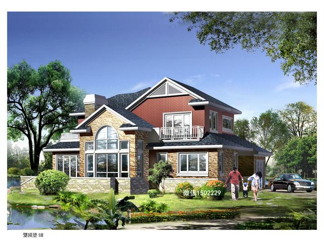 農村小別墅設計圖 新農村三層住宅設計圖 兩層自建別墅施工圖紙