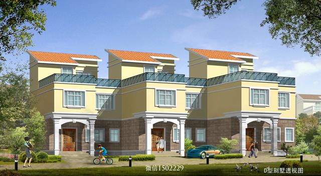 農村小別墅設計圖 新農村三層住宅設計圖 兩層自建別墅施工圖紙