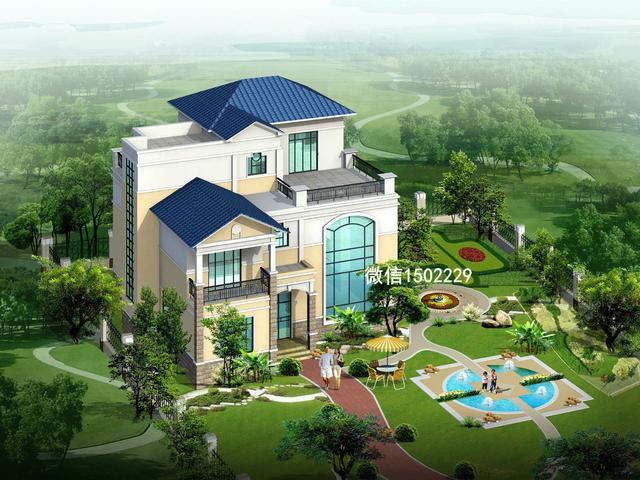 農村小別墅設計圖 新農村三層住宅設計圖 兩層自建別墅施工圖紙