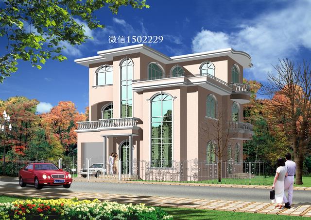 農村小別墅設計圖 新農村三層住宅設計圖 兩層自建別墅施工圖紙