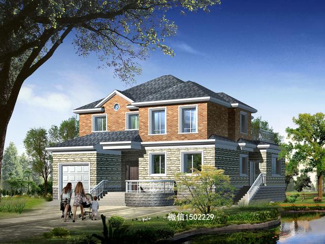 農村小別墅設計圖 新農村三層住宅設計圖 兩層自建別墅施工圖紙