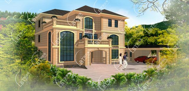 在農村僅花100萬！建出和房開商賣2000萬的豪宅別墅范兒！