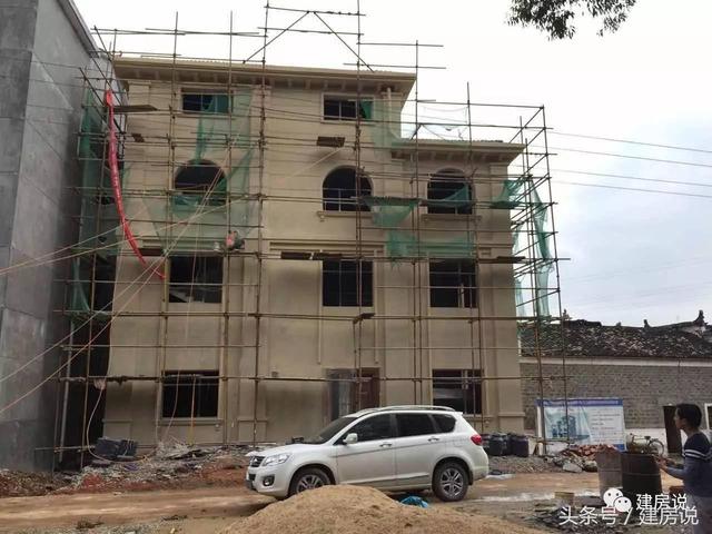 戶主看到實物感覺一切都值了，實拍農村別墅建造全程