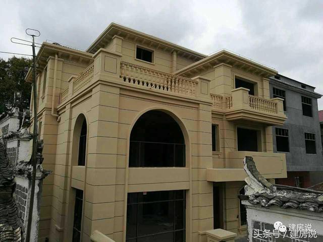 戶主看到實物感覺一切都值了，實拍農村別墅建造全程