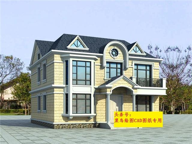 32萬(wàn)建2層別墅！實(shí)用框架復(fù)式結(jié)構(gòu)農(nóng)村別墅，帶玄關(guān)、老人房