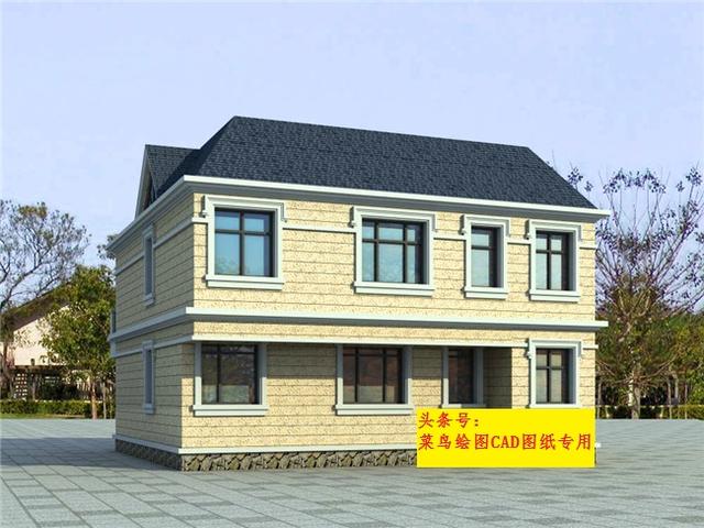 32萬(wàn)建2層別墅！實(shí)用框架復(fù)式結(jié)構(gòu)農(nóng)村別墅，帶玄關(guān)、老人房