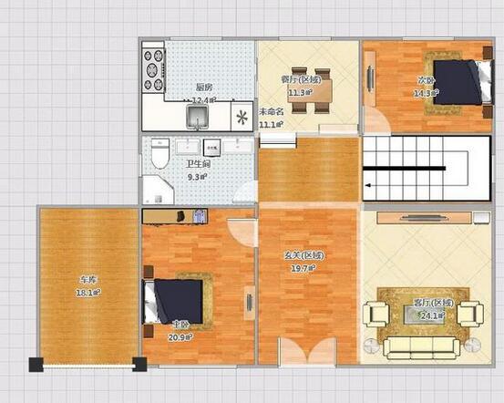 這農村自建房建出來，效果和布局引來全村人效仿！