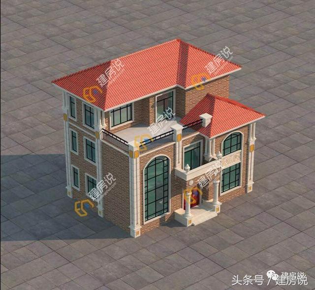 老村長建造這款三層精美鄉村別墅，建房審批人員看了都稱贊