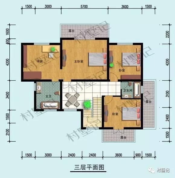 有了這款三層農(nóng)村別墅，下雨再也不用擔(dān)心受潮了