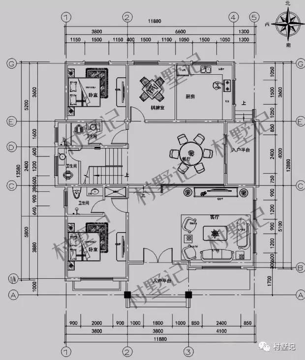 帶棋牌室的三層農(nóng)村別墅，既實用又上檔次