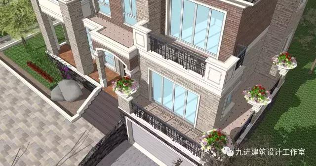 這樣的房子在村里很霸氣，15×13.9米帶車庫三層民宅！