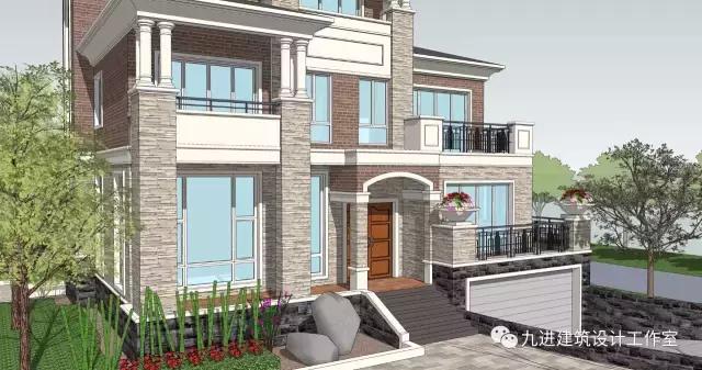 這樣的房子在村里很霸氣，15×13.9米帶車庫三層民宅！