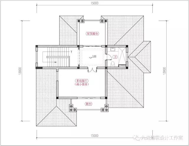 這樣的房子在村里很霸氣，15×13.9米帶車庫三層民宅！