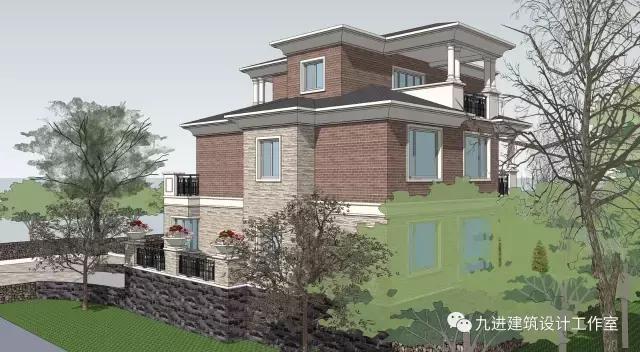 這樣的房子在村里很霸氣，15×13.9米帶車庫三層民宅！