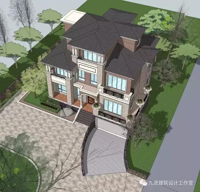 這樣的房子在村里很霸氣，15×13.9米帶車庫三層民宅！