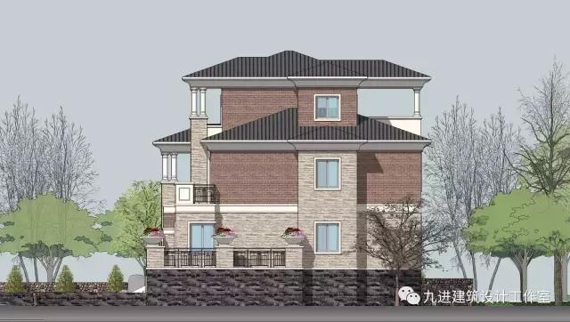 這樣的房子在村里很霸氣，15×13.9米帶車庫三層民宅！