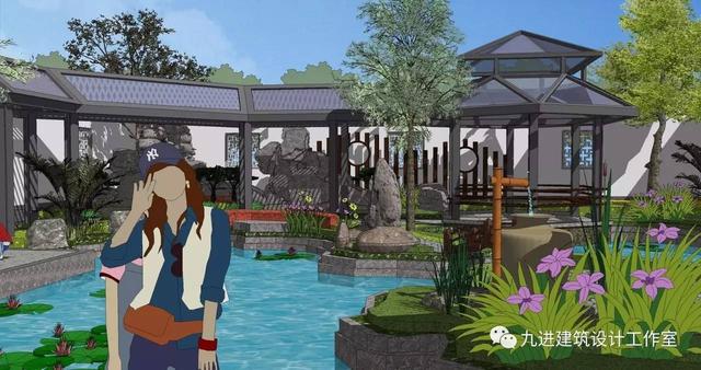 瞧！蓋一棟如詩如畫的宅院，人家就是這么任性