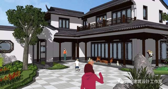 瞧！蓋一棟如詩如畫的宅院，人家就是這么任性