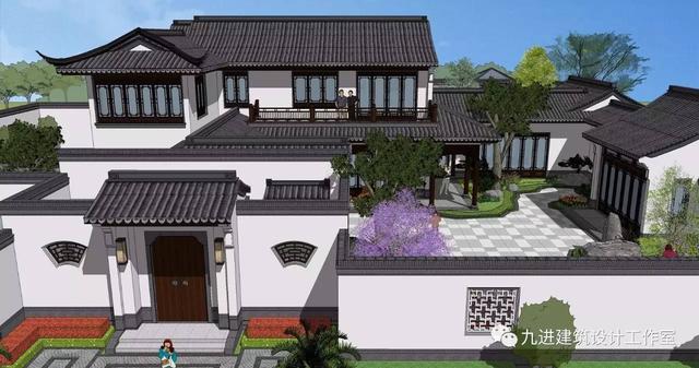 瞧！蓋一棟如詩如畫的宅院，人家就是這么任性