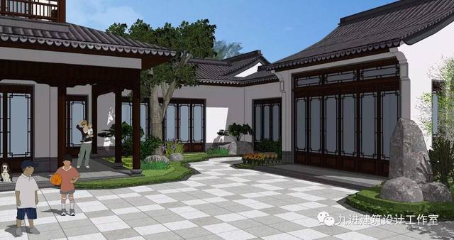 瞧！蓋一棟如詩如畫的宅院，人家就是這么任性