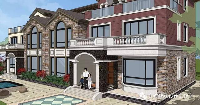 外觀多種搭配的自建房，單建聯建都是洋氣的、美美的！