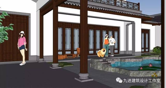 牛！自建中式合院民宅，也能蓋出如此美輪美奐的場景畫面