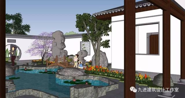 牛！自建中式合院民宅，也能蓋出如此美輪美奐的場景畫面