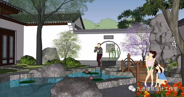 牛！自建中式合院民宅，也能蓋出如此美輪美奐的場景畫面