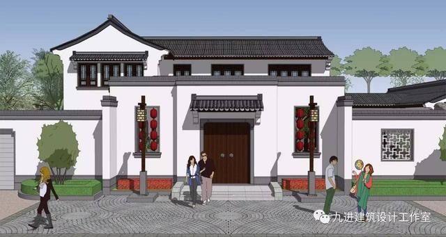 牛！自建中式合院民宅，也能蓋出如此美輪美奐的場景畫面