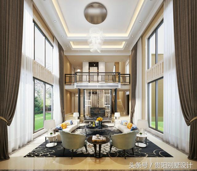 土豪自建別墅裝修效果圖太華麗，比城里的那些別墅樓盤強多了