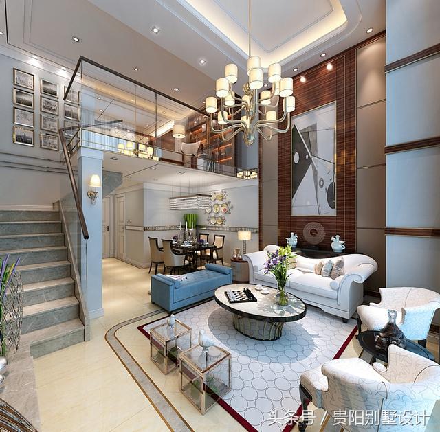 土豪自建別墅裝修效果圖太華麗，比城里的那些別墅樓盤強多了