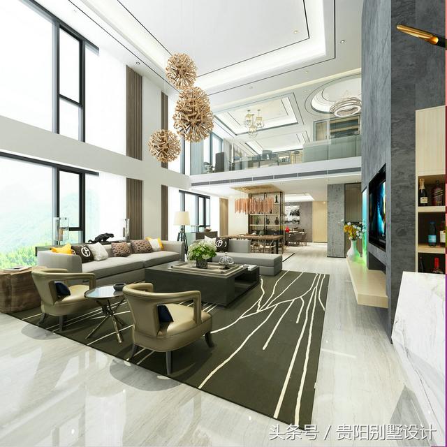 土豪自建別墅裝修效果圖太華麗，比城里的那些別墅樓盤強多了