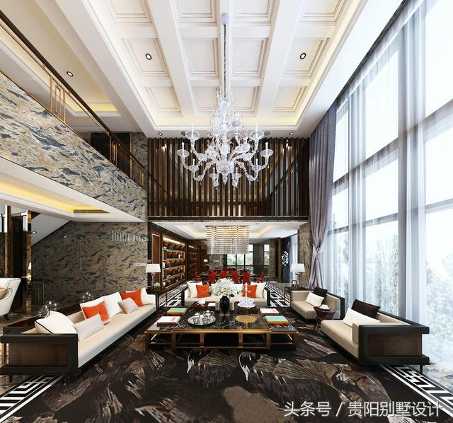 土豪自建別墅裝修效果圖太華麗，比城里的那些別墅樓盤強多了