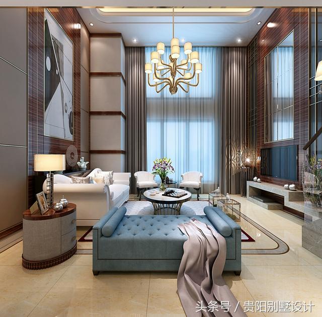 土豪自建別墅裝修效果圖太華麗，比城里的那些別墅樓盤強多了