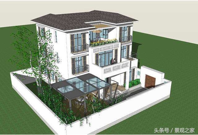 新農村自建房別墅圖紙 帶效果圖平面圖