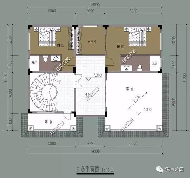 精美旋轉樓梯的歐式三層別墅，農村的房子能有這么美？