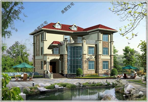 農村的同事現在年薪50萬，他就建了這棟別墅，看他的品味怎么樣