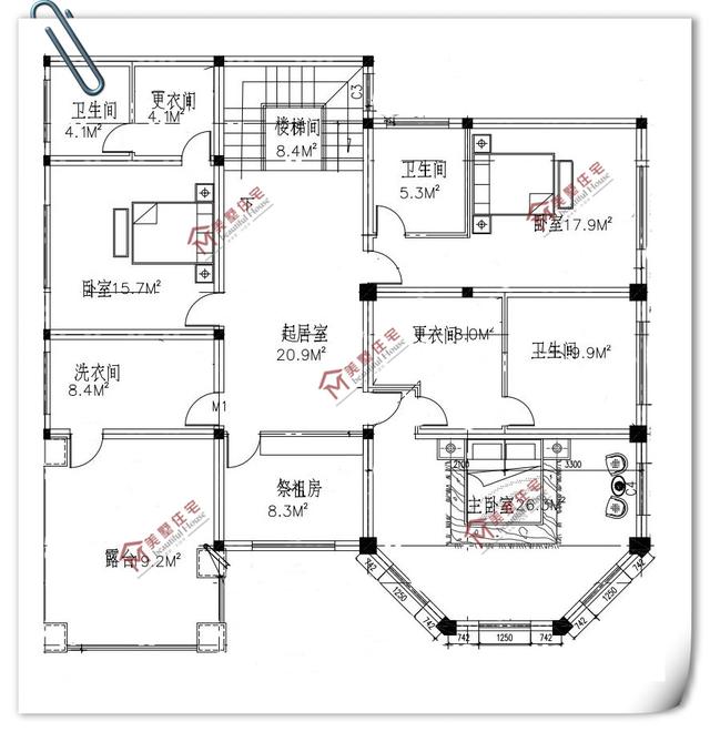 精選10套三層農村別墅圖紙設計，戶戶經典，套套實用