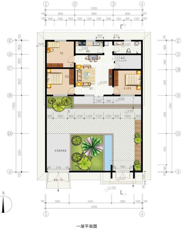 一套漂亮的鋼結構裝配式農村住宅，含建筑和結構介紹